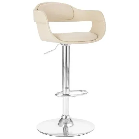 White synthetic leather kitchen stool by vidaXL, Kitchen stools - Ref: Foro24-287404, Price: 124,55 €, Discount: %