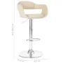 White synthetic leather kitchen stool by vidaXL, Kitchen stools - Ref: Foro24-287404, Price: 124,55 €, Discount: %