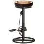 Kitchen stools 2 units leather and printed canvas black and brown by vidaXL, Kitchen stools - Ref: Foro24-286969, Price: 199,...