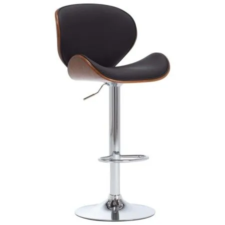 Black synthetic leather kitchen stool by vidaXL, Kitchen stools - Ref: Foro24-287409, Price: 130,27 €, Discount: %