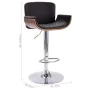 Schwarzer Küchenhocker aus Kunstleder von vidaXL, Küchenhocker - Ref: Foro24-287375, Preis: 162,27 €, Rabatt: %
