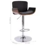 Taburete de cocina cuero sintético negro de vidaXL, Taburetes de cocina - Ref: Foro24-287375, Precio: 162,27 €, Descuento: %