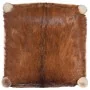 Taburete de cocina cuero real de cabra y madera de teca maciza von vidaXL, Küchenhocker - Ref: Foro24-288810, Preis: 84,06 €,...