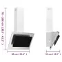 Stainless steel and silver tempered glass extractor hood 60 cm by vidaXL, Extractors - Ref: Foro24-51661, Price: 175,89 €, Di...