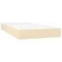 Box spring bed with cream fabric mattress 100x200 cm by vidaXL, Beds and slatted bases - Ref: Foro24-3144156, Price: 262,81 €...