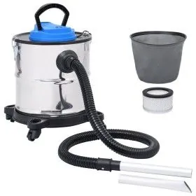 Ash vacuum cleaner HEPA filter 1200 W 20 L stainless steel by vidaXL, Vacuum cleaners - Ref: Foro24-147679, Price: 68,06 €, D...
