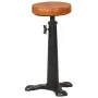 Küchenhocker 2 Stück echtes Leder braunes Gusseisen von vidaXL, Küchenhocker - Ref: Foro24-288087, Preis: 173,85 €, Rabatt: %