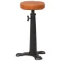 Küchenhocker 2 Stück echtes Leder braunes Gusseisen von vidaXL, Küchenhocker - Ref: Foro24-288087, Preis: 173,85 €, Rabatt: %