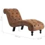 Brown faux suede leather daybed by vidaXL, Daybeds - Ref: Foro24-248607, Price: 277,10 €, Discount: %