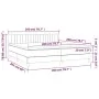 Box spring bed with black velvet mattress 200x200 cm by vidaXL, Beds and slatted bases - Ref: Foro24-3141445, Price: 566,95 €...