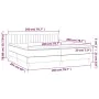 Cama box spring con colchón terciopelo negro 200x200 cm de vidaXL, Camas y somieres - Ref: Foro24-3141445, Precio: 566,95 €, ...