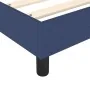 Box spring bed with blue fabric mattress 90x200 cm by vidaXL, Beds and slatted bases - Ref: Foro24-3144397, Price: 282,79 €, ...