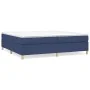 Cama box spring con colchón tela azul 200x200 cm de vidaXL, Camas y somieres - Ref: Foro24-3144552, Precio: 529,31 €, Descuen...