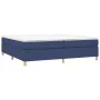Box spring bed with blue fabric mattress 200x200 cm by vidaXL, Beds and slatted bases - Ref: Foro24-3144552, Price: 529,31 €,...