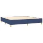 Box spring bed with blue fabric mattress 200x200 cm by vidaXL, Beds and slatted bases - Ref: Foro24-3144552, Price: 529,31 €,...