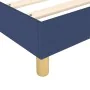 Box spring bed with blue fabric mattress 200x200 cm by vidaXL, Beds and slatted bases - Ref: Foro24-3144552, Price: 529,31 €,...