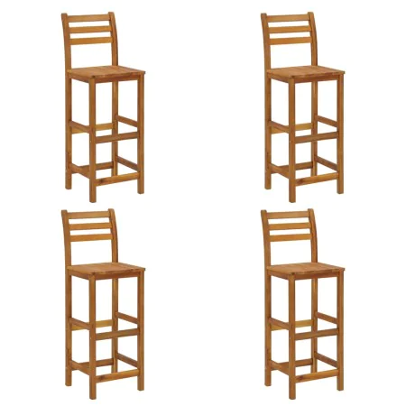 Küchenhocker 4 Einheiten aus massivem Akazienholz von vidaXL, Gartenstühle - Ref: Foro24-310286, Preis: 282,63 €, Rabatt: %