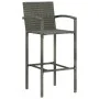 Küchenhocker 2 Stück synthetisches Rattan grau von vidaXL, Gartenstühle - Ref: Foro24-313453, Preis: 97,33 €, Rabatt: %
