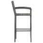 Küchenhocker 2 Stück synthetisches Rattan grau von vidaXL, Gartenstühle - Ref: Foro24-313453, Preis: 97,33 €, Rabatt: %