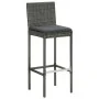 High garden stools cushions 2 pcs gray synthetic rattan by vidaXL, Garden chairs - Ref: Foro24-313436, Price: 152,07 €, Disco...