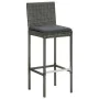 Hohe Gartenhocker, Kissen, 2 Stück, graues synthetisches Rattan von vidaXL, Gartenstühle - Ref: Foro24-313436, Preis: 152,05 ...
