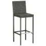 High garden stools cushions 2 pcs gray synthetic rattan by vidaXL, Garden chairs - Ref: Foro24-313436, Price: 152,07 €, Disco...
