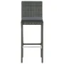 High garden stools cushions 2 pcs gray synthetic rattan by vidaXL, Garden chairs - Ref: Foro24-313436, Price: 152,07 €, Disco...
