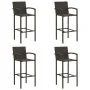 Küchenhocker 4 Einheiten braunes synthetisches Rattan von vidaXL, Gartenstühle - Ref: Foro24-313454, Preis: 181,81 €, Rabatt: %