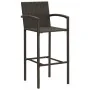 Küchenhocker 4 Einheiten braunes synthetisches Rattan von vidaXL, Gartenstühle - Ref: Foro24-313454, Preis: 181,81 €, Rabatt: %