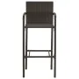 Küchenhocker 4 Einheiten braunes synthetisches Rattan von vidaXL, Gartenstühle - Ref: Foro24-313454, Preis: 181,81 €, Rabatt: %