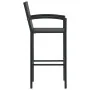 Kitchen stools 4 units black synthetic rattan by vidaXL, Garden chairs - Ref: Foro24-313455, Price: 190,54 €, Discount: %