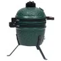 Green ceramic Kamado 2-in-1 smoker barbecue 56 cm by vidaXL, Barbecues - Ref: Foro24-316094, Price: 250,71 €, Discount: %