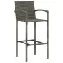 Kitchen stools 4 units gray synthetic rattan by vidaXL, Garden chairs - Ref: Foro24-313456, Price: 170,57 €, Discount: %