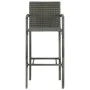 Kitchen stools 4 units gray synthetic rattan by vidaXL, Garden chairs - Ref: Foro24-313456, Price: 170,57 €, Discount: %
