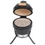 Barbacoa 2 en 1 ahumadora Kamado de cerámica negro 56 cm de vidaXL, Barbacoas - Ref: Foro24-316093, Precio: 259,33 €, Descuen...