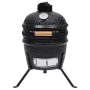 Barbacoa 2 en 1 ahumadora Kamado de cerámica negro 56 cm de vidaXL, Barbacoas - Ref: Foro24-316093, Precio: 259,33 €, Descuen...