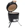 Barbacoa 2 en 1 ahumadora Kamado de cerámica negro 56 cm de vidaXL, Barbacoas - Ref: Foro24-316093, Precio: 259,33 €, Descuen...