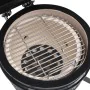 2 in 1 Kamado Räuchergrill aus schwarzer Keramik 56 cm von vidaXL, Grillen - Ref: Foro24-316093, Preis: 259,33 €, Rabatt: %