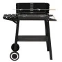 Charcoal barbecue with black steel wheels by vidaXL, Barbecues - Ref: Foro24-315386, Price: 70,26 €, Discount: %