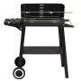 Holzkohlegrill mit schwarzen Stahlrädern von vidaXL, Grillen - Ref: Foro24-315386, Preis: 71,62 €, Rabatt: %