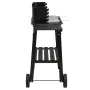 Holzkohlegrill mit schwarzen Stahlrädern von vidaXL, Grillen - Ref: Foro24-315386, Preis: 71,62 €, Rabatt: %