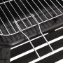 Charcoal barbecue with black steel wheels by vidaXL, Barbecues - Ref: Foro24-315386, Price: 70,26 €, Discount: %