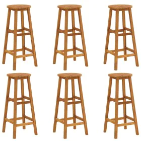 Kitchen stools 6 units solid acacia wood by vidaXL, Garden chairs - Ref: Foro24-310287, Price: 224,61 €, Discount: %