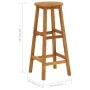 Küchenhocker 6 Einheiten aus massivem Akazienholz von vidaXL, Gartenstühle - Ref: Foro24-310287, Preis: 224,61 €, Rabatt: %