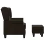 Dunkelbrauner Stoffsessel mit Fußhocker von vidaXL, Sessel - Ref: Foro24-320156, Preis: 238,48 €, Rabatt: %