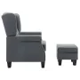 Armchair with footrest stool in light gray fabric by vidaXL, Armchairs - Ref: Foro24-320151, Price: 302,16 €, Discount: %