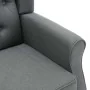 Armchair with footrest stool in light gray fabric by vidaXL, Armchairs - Ref: Foro24-320151, Price: 302,16 €, Discount: %