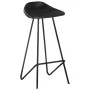 Kitchen stools 2 units black genuine leather by vidaXL, Kitchen stools - Ref: Foro24-320641, Price: 145,55 €, Discount: %