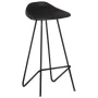 Küchenhocker 2 Einheiten aus schwarzem Echtleder von vidaXL, Küchenhocker - Ref: Foro24-320641, Preis: 145,55 €, Rabatt: %