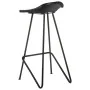 Kitchen stools 2 units black genuine leather by vidaXL, Kitchen stools - Ref: Foro24-320641, Price: 145,55 €, Discount: %